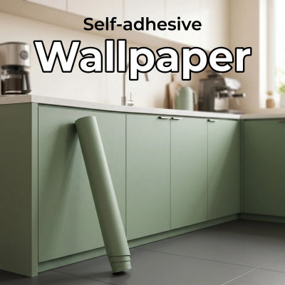 Papel tapiz mate de 40CM de ancho, pegatinas autoadhesivas de vinilo impermeables negras para pared, muebles, sala de estar, papel de contacto, decoración del hogar