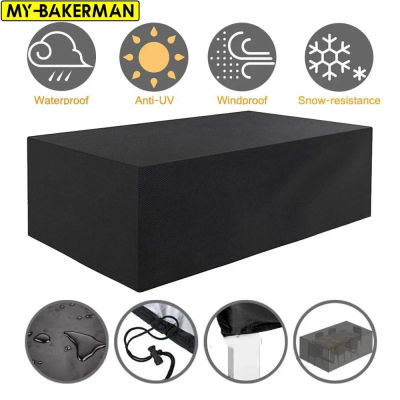Cubiertas para muebles de exterior, impermeables, lluvia, nieve, polvo, a prueba de viento, Anti-UV, tela Oxford, cubiertas para muebles de jardín, césped y Patio, 40 tamaños