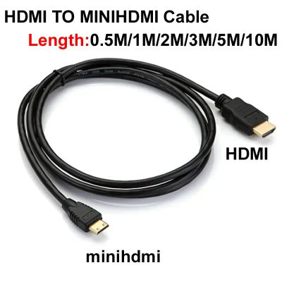 Mini Cable HDMI a HDMI 1080p 3D Cable chapado en oro para Monitor tableta cámara DV tarjeta gráfica HDTV proyección de pantalla