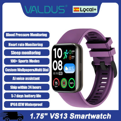Reloj Inteligente VALDUS 2026 Nuevo VS13 para Hombre y Mujer, Asistente de Voz con IA, Monitor de Frecuencia Cardíaca, Presión Arterial, Sueño, Alarma, Rastreador de Actividad Física, Llamadas