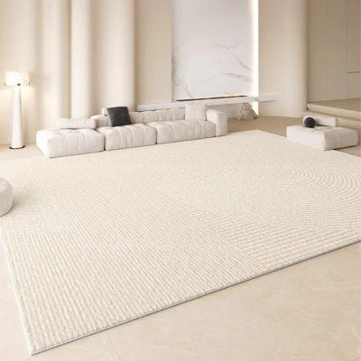 Alfombra suave y esponjosa para mesita de noche, alfombras estilo crema para sala de estar, decoración de área grande para dormitorio, alfombra de felpa gruesa y lavable para suelo de estudio