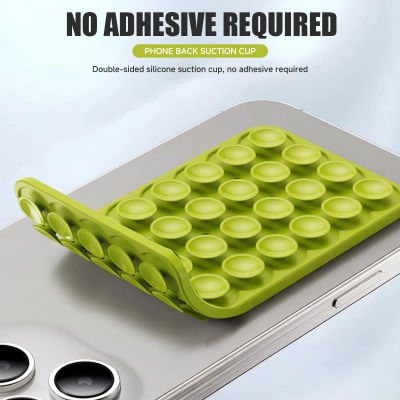 Soporte de Teléfono con Ventosa de Doble Cara, Funda de Teléfono con Ventosa de Silicona, Agarre Adhesivo para Teléfono, Soporte de Teléfono con Agarre para Manos Libres