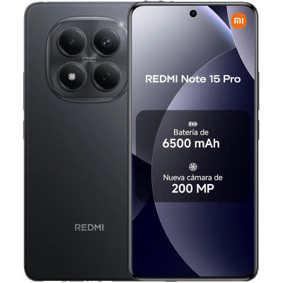 Móvil Xiaomi Redmi Note 15 Pro 4G Libre 8GB+256GB / 12GB+512GB, pantalla AMOLED FHD+ 6.77", MediaTek Helio G200 Ultra, cámara 200 MP, batería 6500 mAh (Cargador no incluido)