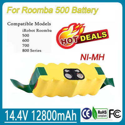 Batería Recargable para iRobot Roomba, 14.4V 12800mAh, Compatible con las Series 500, 550, 560, 600, 650, 698, 780, 876, 900, Batería para Aspiradora