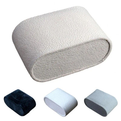 Almohada de exhibición de relojes, vitrina de joyería totalmente rellena de terciopelo, soporte de exhibición de pulsera, suministros de almohada de anillo para joyería