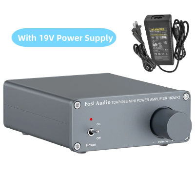 Fosi Audio TDA7498E amplificador de potencia de sonido de 2 canales receptor de Audio Mini amplificador HiFi altavoces de cine en casa 160W x 2 amplificador
