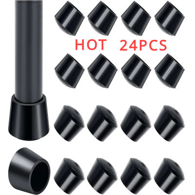 Almohadilla redonda de goma para patas de silla, 10/12/14/16/20/25mm, tapón final para patas de muebles, tapa de protección de suelo antideslizante silenciosa de PVC, cubierta para pies