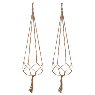 Maceta colgante para plantas, cesta colgante, jarrones con gancho, macramé creativo, maceteros para colgar, maceta, red
