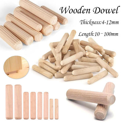 100/50 Uds pasador de madera cajón de gabinete ranura redonda pasador artesanal de madera juego de varillas accesorios de muebles pasador de madera