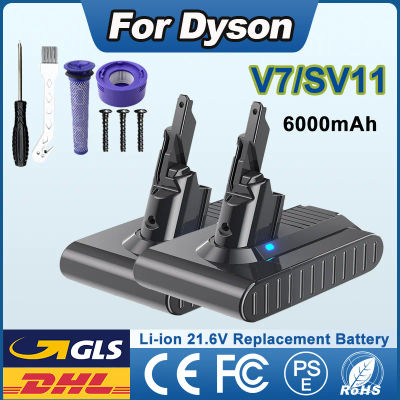 Para Dyson V7 batería de aspiradora para Dyson V7/SV11 6000mAh 21,6 V V7 Animal V7 Trigger V7 sin cable SV11 Animal