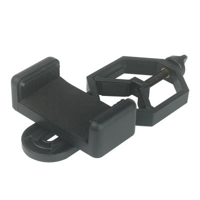 Adaptador de teléfono móvil de plástico para microscopio Monocular, telescopio, binoculares, mira telescópica, soporte de Clip para teléfono móvil