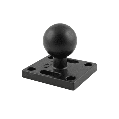 Soporte de Montaje RAM Ball Mount de 1 Pulgada para Monitor Lowrance, GPS y Amplificadores, con Base de Bola de 25mm y Placa Cuadrada, Accesorios de Montaje