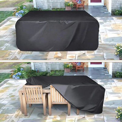 Cubierta para muebles de jardín para todo tipo de clima, cubierta impermeable para lluvia de tela Oxford para sofá y mesa de ratán