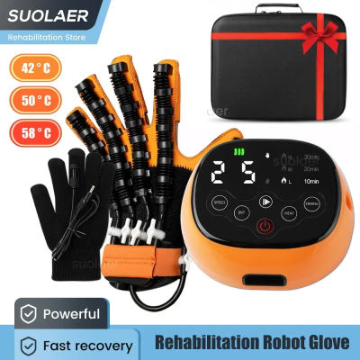 Guantes de Robot de rehabilitación calentados, dispositivo de entrenamiento de fisioterapia para hemiplejia, función de dedo y mano, herramienta de recuperación de entrenamiento
