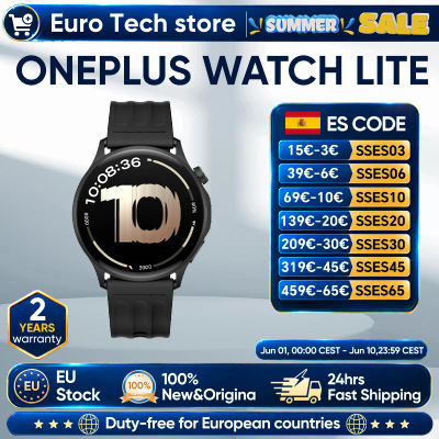 Reloj Inteligente OnePlus Watch Lite de 1.46 Pulgadas, 100 Modos Deportivos, Llamadas Bluetooth, GPS
