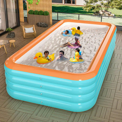Piscina Inflable Extra Grande, Reforzada, Resistente, Familiar, para Adultos, Niños y Bebés, Fácil de Instalar en el Patio Trasero, Piscina Infantil