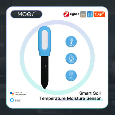 MOES-medidor inteligente ZigBee de temperatura del suelo, Sensor de humedad, Monitor de plantas, Detector, automatización de jardín, riego