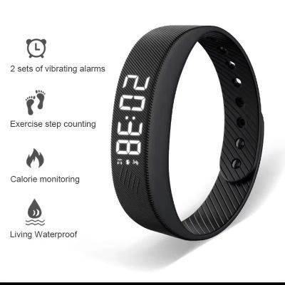Pulsera inteligente LED digital impermeable, reloj inteligente, pulsera inteligente con podómetro, monitor de actividad, alarma de vibración, recordatorio HT30