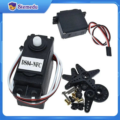 DS04-NFC Servo RC Servos de rotación continua de 360 grados Motor de engranaje Robot de coche inteligente Torsión 5,5 kg/cm DC 4,8 V-6V electrónica diy