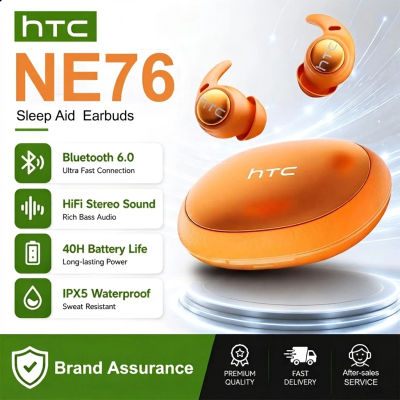 Auriculares para Dormir HTC NE76, Audífonos Inalámbricos Bluetooth con Reducción de Ruido, Sonido Estéreo HIFI, Traducción por IA