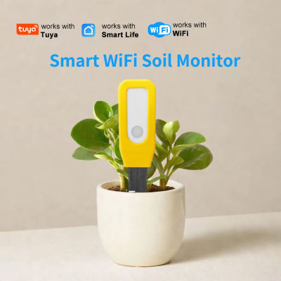 Monitor de Suelo WiFi Tuya, Sensor Inteligente de Temperatura y Humedad, Monitoreo en Tiempo Real, Automatización del Jardín, Alerta de Batería Baja