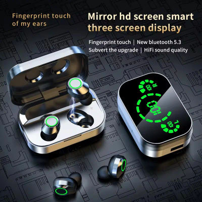 YD03 auriculares inalámbricos Bluetooth auriculares para deportes al aire libre 5,3 con contenedor de carga pantalla auriculares con Control táctil para Muisc