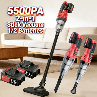Aspiradora de mano inalámbrica para coche con fuerte succión, aspiradora portátil con 1/2 batería de 2200mAh y 3 filtros
