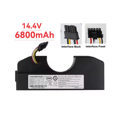 Batería de Repuesto de Litio de Gran Capacidad de 14.4V y 6800mAh para Aspiradora Robótica Cecotec Conga 3090 3091 3092