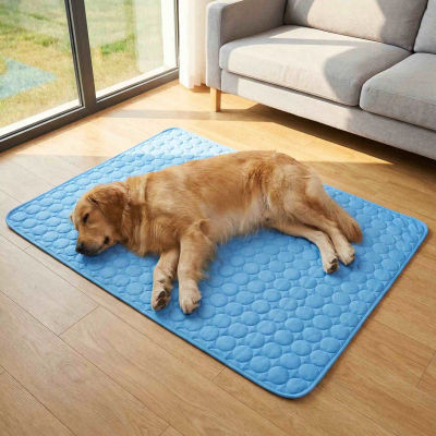 Cama de Verano para Mascotas, Alfombra Refrescante para Perros, Cama Fría para Gatos, Extra para Cachorros de Todos los Tamaños, Accesorios para Mascotas, Manta Lavable para Sofá