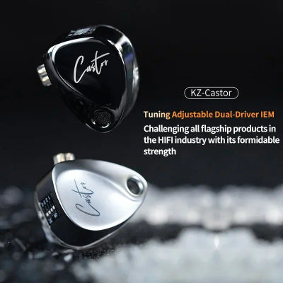 KZ Castor 2DD-auriculares intrauditivos dinámicos, auriculares sintonizables de alta gama, Monitor de graves HiFi, auriculares con cancelación ZSNPRO EDXPRO