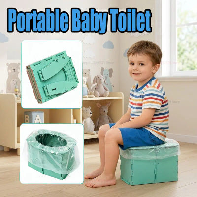 Orinal portátil plegable para niños pequeños, asiento de inodoro ligero para bebés, para coche, orinal de emergencia para exteriores, duradero y portátil