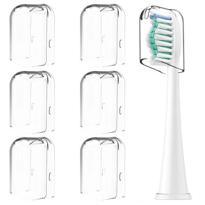 6 fundas reutilizables para cabezales de cepillo de dientes compatibles con cabezales de cepillo de dientes eléctrico Philips Sonicare para almacenamiento en casa y viajes