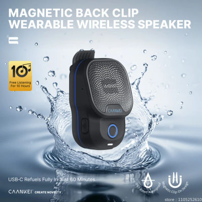 Altavoz Bluetooth portátil IPX7, resistente al agua, para deportes al aire libre, micrófono con clip, llamadas/música, mini caja de sonido