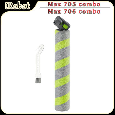 Mopa con rodillo compatible con IRobot Roomba Max 705 Combo, piezas de repuesto para robot aspirador, accesorios de rodillo de microfibra lavables