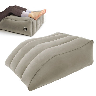 Almohada Elevadora de Piernas, Cojín Inflable para Reposo de Piernas - Almohada de Circulación Mejorada para Dormir y Leer, Almohada de Cuña Ideal