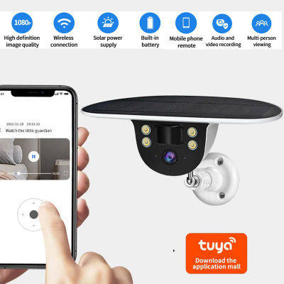 Cámara IP inteligente Tuya Wifi de 2,4 GHz para el hogar, cámara de monitoreo Solar, cámara CCTV WiFi, monitor inalámbrico WIFI para exteriores, videovigilancia
