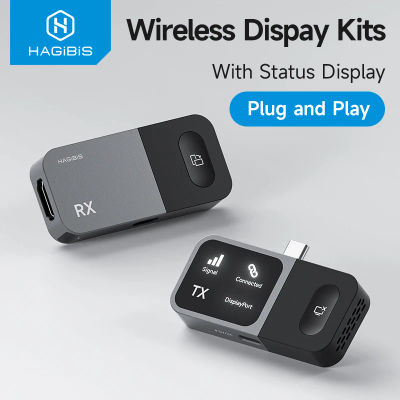 Kit de Transmisor y Receptor USB C Inalámbrico Hagibis, Extensor de Video HDMI, Dongle de Duplicación para Teléfono, Tableta, Laptop, Monitor, Samsung
