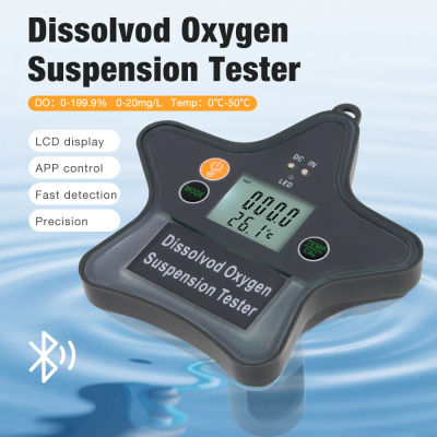 Medidor de oxígeno Dissolvod flotante Bluetooth, aplicación Tuya, Monitor de agua inteligente para piscina, probador DO, Detector de calidad del agua LCD para acuarios