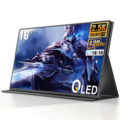 Monitor Portátil UPERFECT de 16 Pulgadas, 2.5K QLED 2560x1600, 100% sRGB HDR, USB-C, HDMI, Segundo Monitor para Laptop, Pantalla para Juegos y Viajes