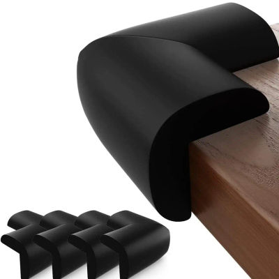 Protectores de esquina suaves a prueba de bebés, Protector de esquina de mesa preadhesado para muebles de seguridad para niños, parachoques y borde afilado, 4 Uds.