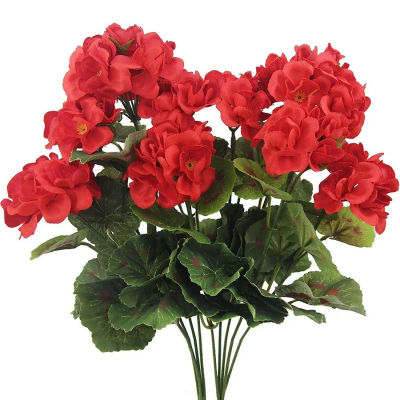 Plantas artificiales de begonia de seda, arreglo Floral para el hogar, corona de San Valentín DIY, suministros de boda, decoración de jarrón, gran oferta