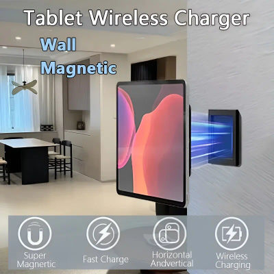 Soporte para tableta montado en la pared, cargador inalámbrico, soporte magnético tipo C USBC para Android iPad, accesorios de Panel de Control Central para el hogar