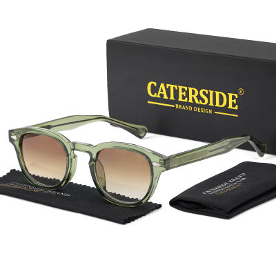 CATERSIDE, gafas de sol redondas Retro para hombre, gafas de sol Punk con Pin de ácido propiedónico, gafas de sol de lujo para mujer, gafas deportivas de ocio para fiesta UV400