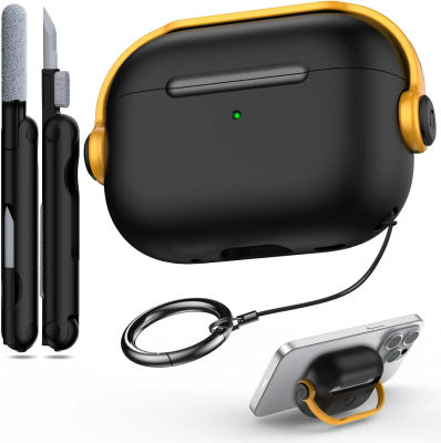 Funda para auriculares AirPods Pro 3 con bloqueo seguro diseño de auriculares de música cubierta protectora completa para AirPods Pro 3 con Kit de limpieza