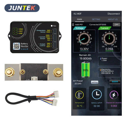 KL140F 0-120V 0-400A Monitor de batería Bluetooth probador de batería voltaje corriente VA medidor batería Coulomb medidor indicador de capacidad