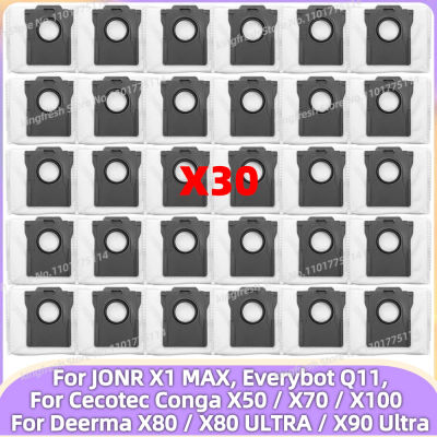 Bolsa para polvo para Cecotec Conga X50 / X70 / X100 X-Treme, JONR X1 MAX, Everybot Q11, Deerma X80 / X80 Ultra / X90 Ultra Piezas para aspiradora