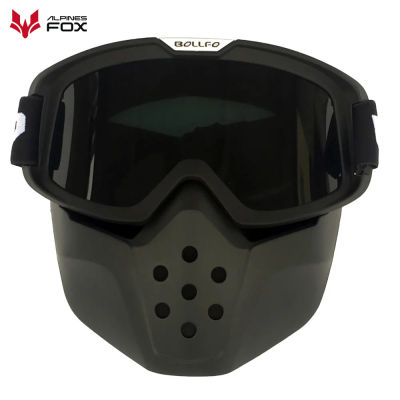 Gafas de Motocicleta Vintage, Gafas para Casco de Motocross, Gafas Retro a Prueba de Viento para Cascos Abiertos, Máscara con Gafas