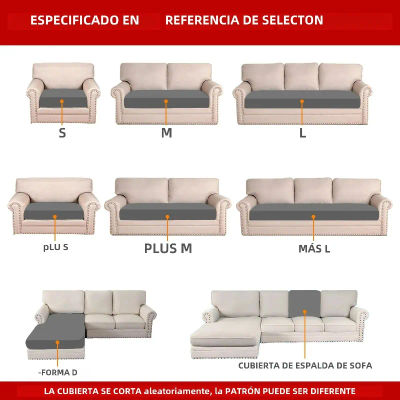 Funda de cojín de sofá elástica sólida, fundas de almohada para el hogar y la sala de estar, funda protectora para asiento de sofá 2025