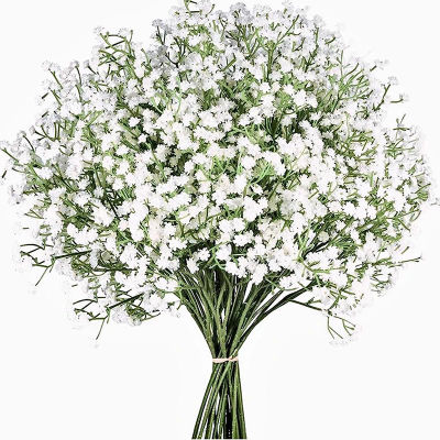 1 unidad de flores artificiales de 63cm para bebés, ramo de Gypsophila de plástico para manualidades, decoración del hogar para bodas y fiestas