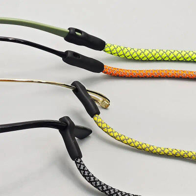 Cadena para Gafas Antideslizante, Cordón Reflectante para Lentes de Sol, Correa para Gafas, Soporte para Gafas Deportivas, Cordón Ajustable para el Cuello